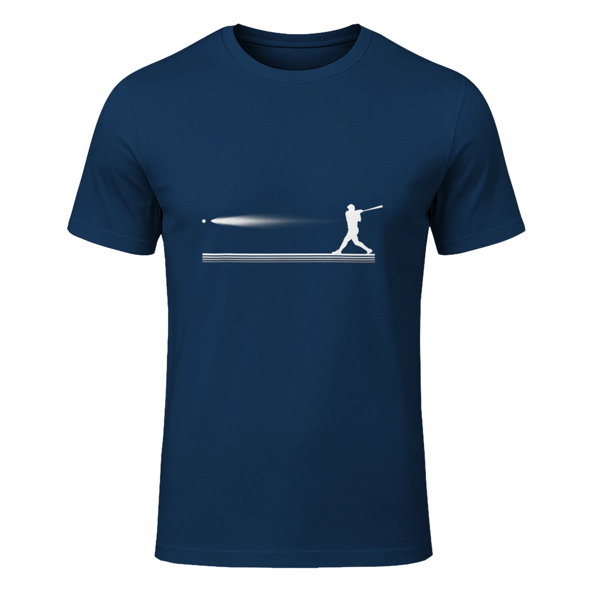Baseball Apparel - Baseball T-Shirt in Navy - front view