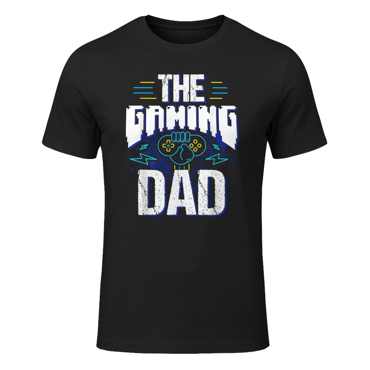 Gamer Zocker Games Pc - Best Gaming Dad Ever T-Shirt in Black - front view