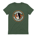 Bouvier bernois Love - Rétro amoureux des chiens in Military Green - back view