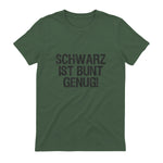 Schwarz ist Bunt genug Lustiger Spruch für Mann Frau in Military Green - back view