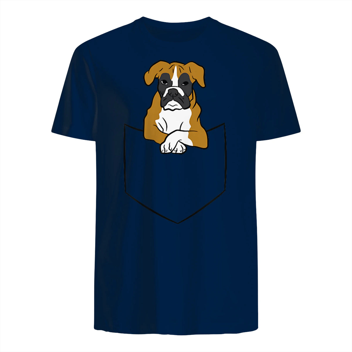 Chien Boxer dans la poche Chien Boxer in Navy - back view