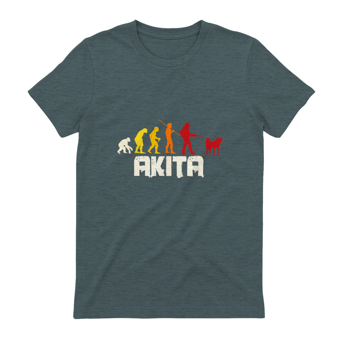 Akita Inu Evolution Chien Japon in Dark Heather - back view