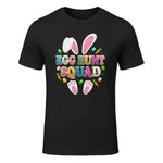 Egg Hunt Squad Bunny Happy Easter Day in Black - front view