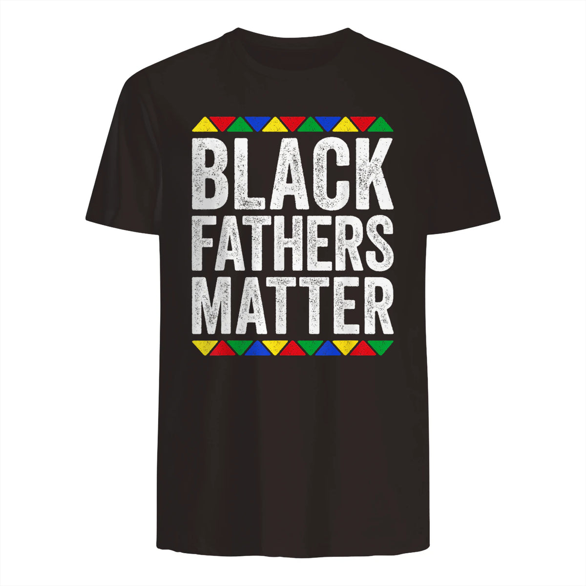 Black Fathers Matter Shirt Black History Month in Dark Chocolate - back view