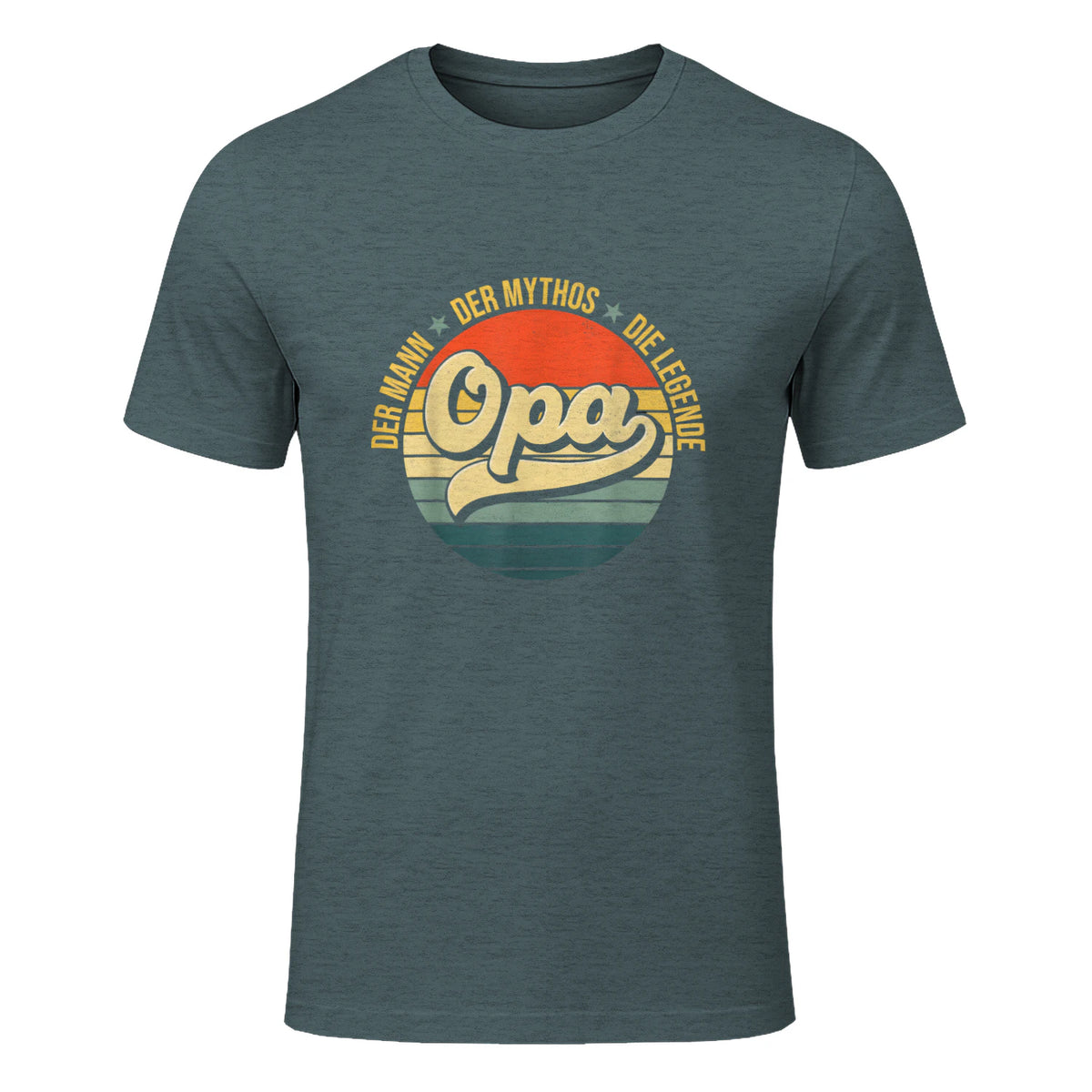 Opa Geschenke Lustig Großvater Geschenkidee Spruch Opa in Dark Heather - front view