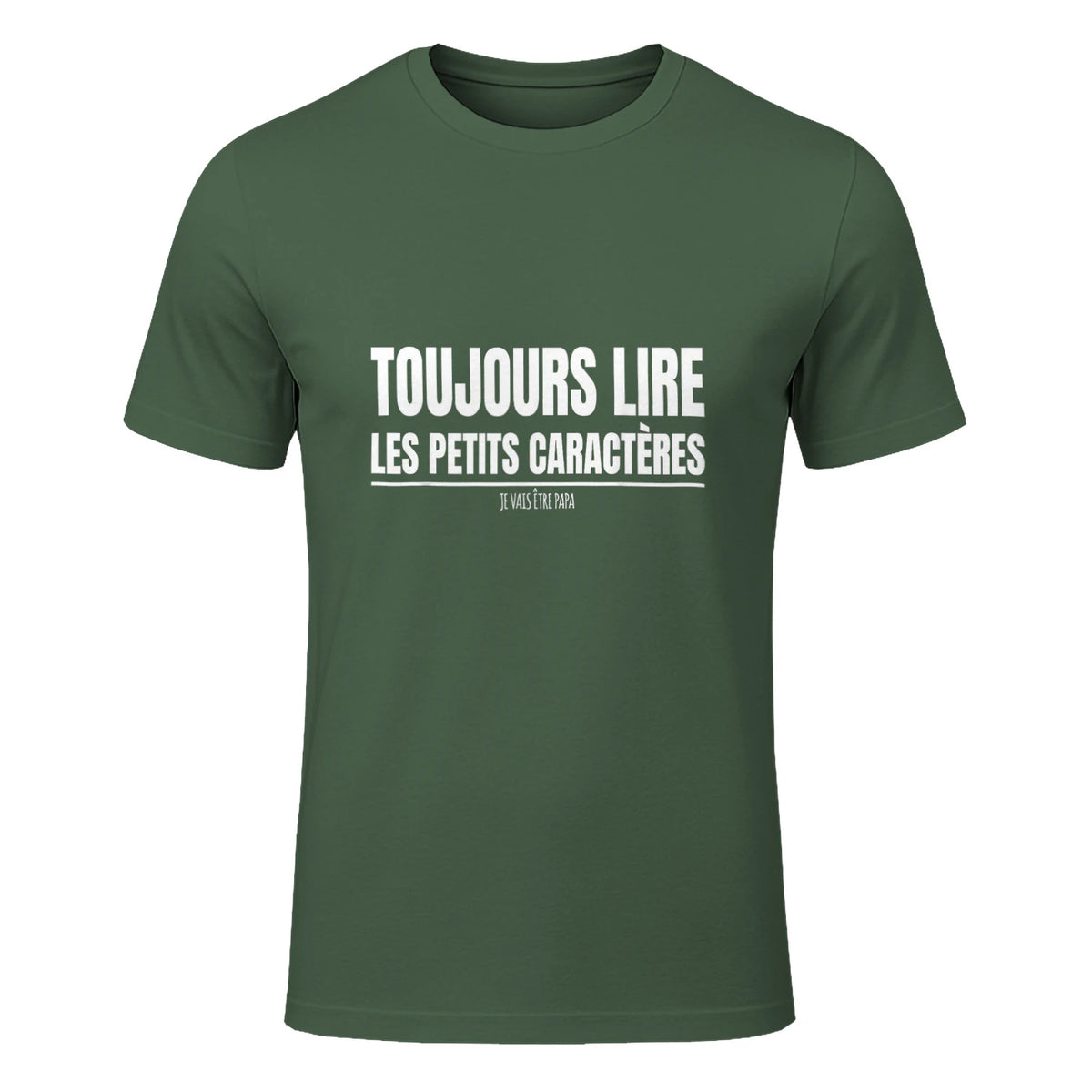Drôle Annonce Grossesse Grand Parents Original Future Papa in Military Green - front view