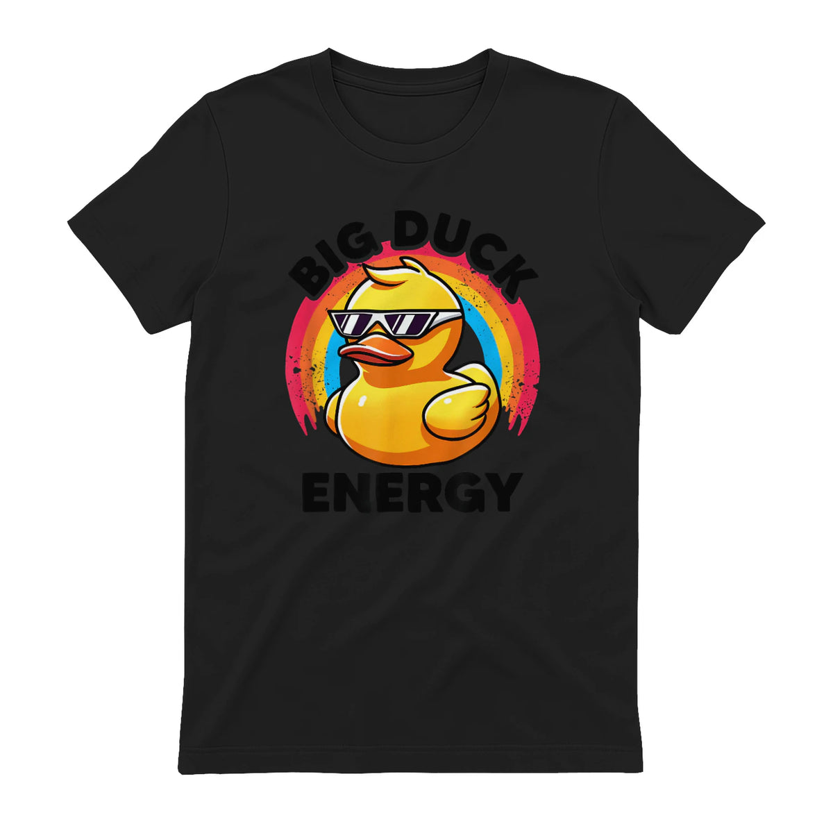 Big Duck Energy Duckie I Love Ducks Lovers Canard en caoutchouc in Black - back view