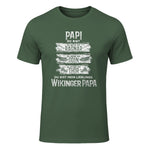 Wikinger Papa Vater Ragnar Thor Odin in Military Green - front view