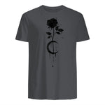 Occult Vintage Moon Rose Witchcraft Okkult Hexe Gothic in Charcoal - back view
