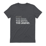 POPS GRANDPA DAD BIRTHDAY Father's Day Funny Men Gift in Charcoal - back view