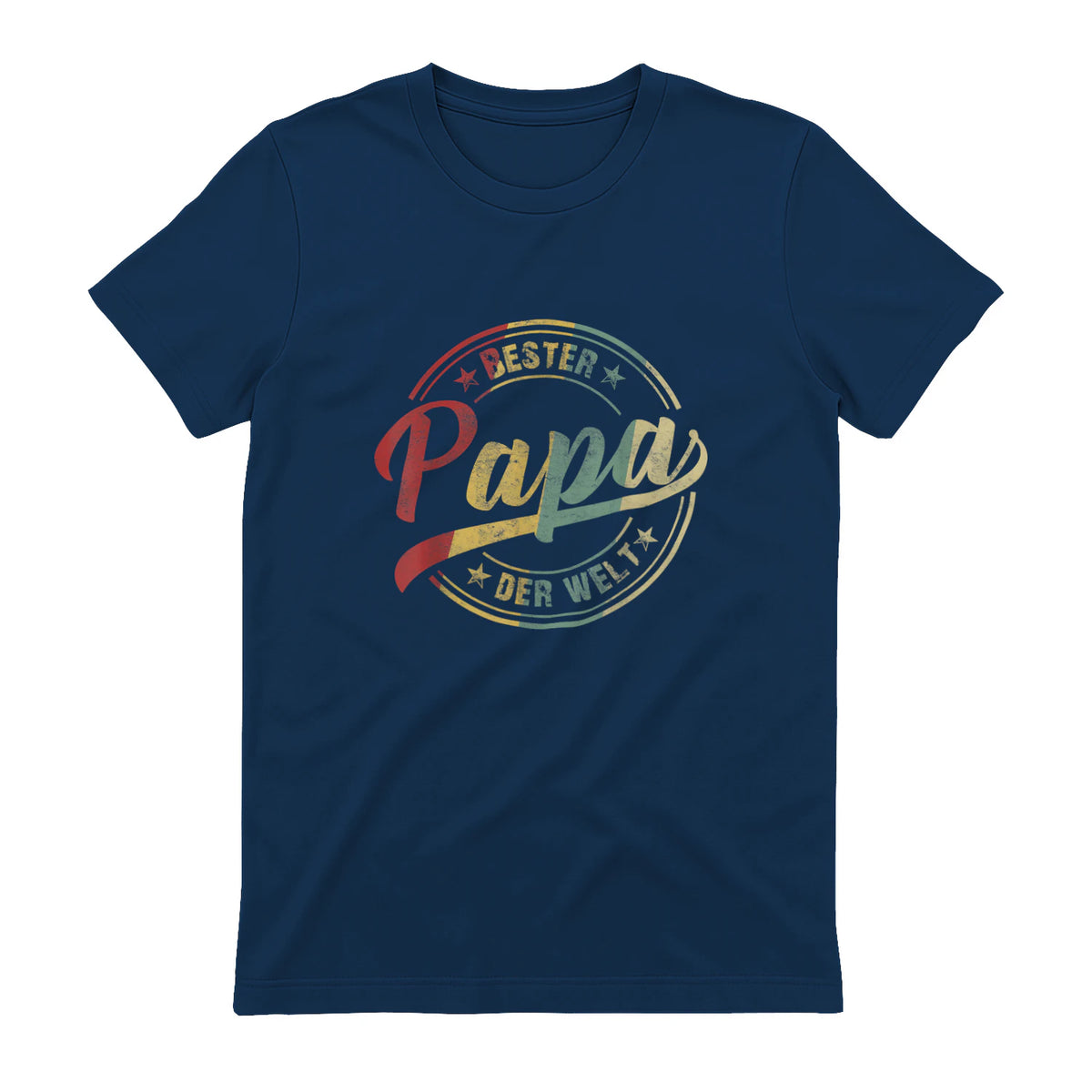 Bester Papa Der Welt Vatertagsgeschenk in Navy - back view