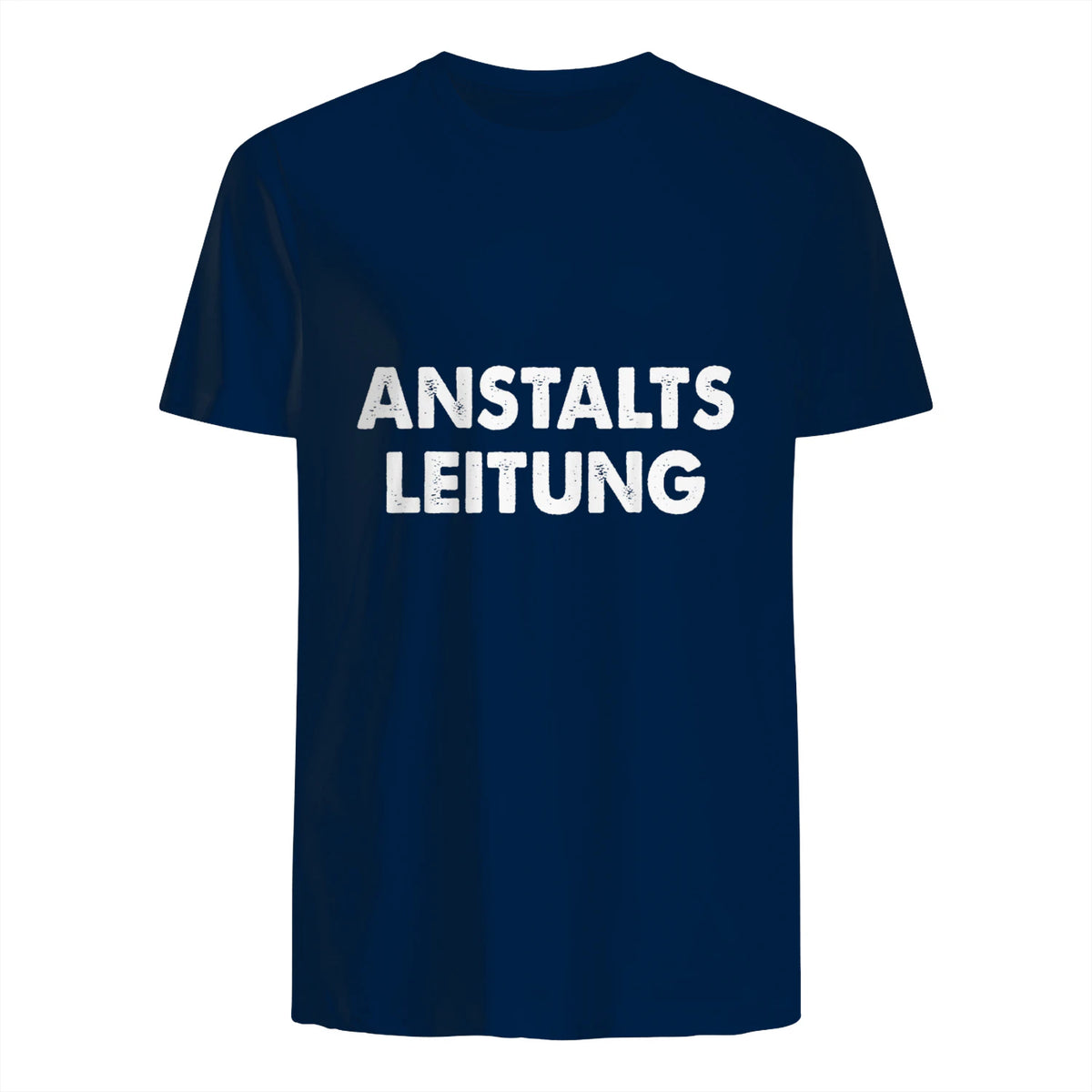 Spaßige Outfits Anstaltsleitung Lustige Sprüche Humor Spaß für Erwachsene Unisex Schwarz in Navy - back view