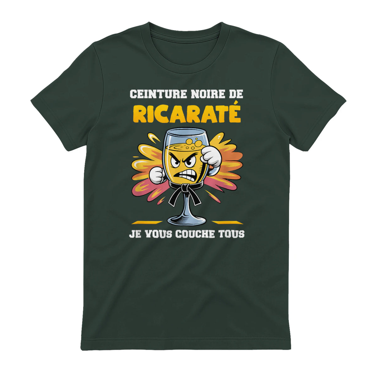 Ceinture Noire de Ricaraté Pastis Apéro in Forest Green - back view