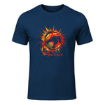 Thundercats Flare Circle Logo T-Shirt in Navy - front view