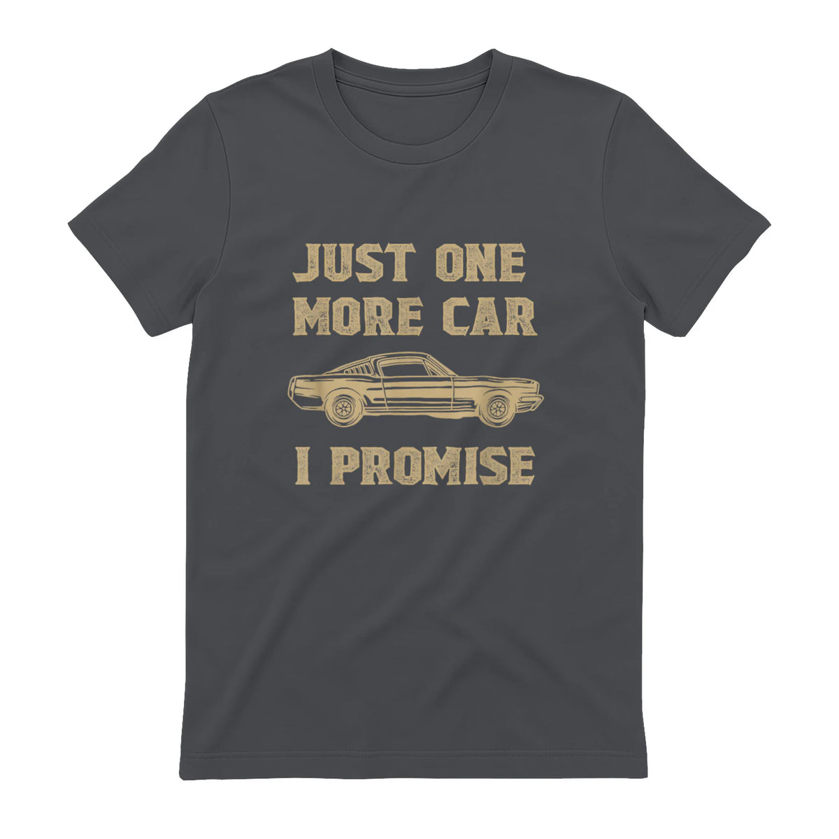 Design for Car Lovers & Mechanics One More Car Part Promise in Charcoal - back view