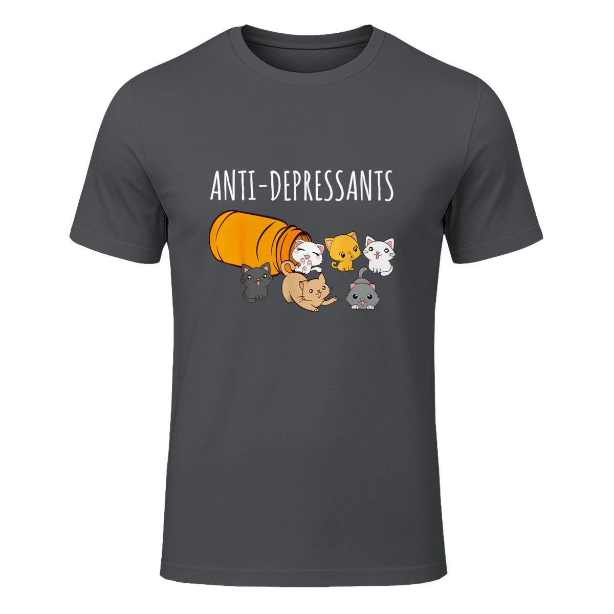 Anti-dépresseurs Chat Collection Chats Kitty Cat in Charcoal - front view