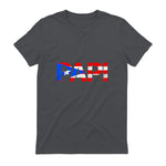 Puerto Rico Flag Father's Day Patriotic Puerto Rican Pride in Charcoal - back view