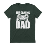 The Gaming Dad Game Controller Spruch Geschenkidee Vatertag T-Shirt in Forest Green - back view