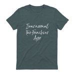 French Bulldog Owner Gift I Was Normal Two Frenchies Ago in Dark Heather - back view