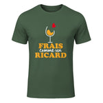 Frais comme Un Ricard - Ricard Pastis Apéro in Military Green - front view