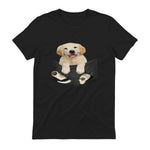 Cadeaux pour les amoureux des chiens Golden in Pocket in Black - back view