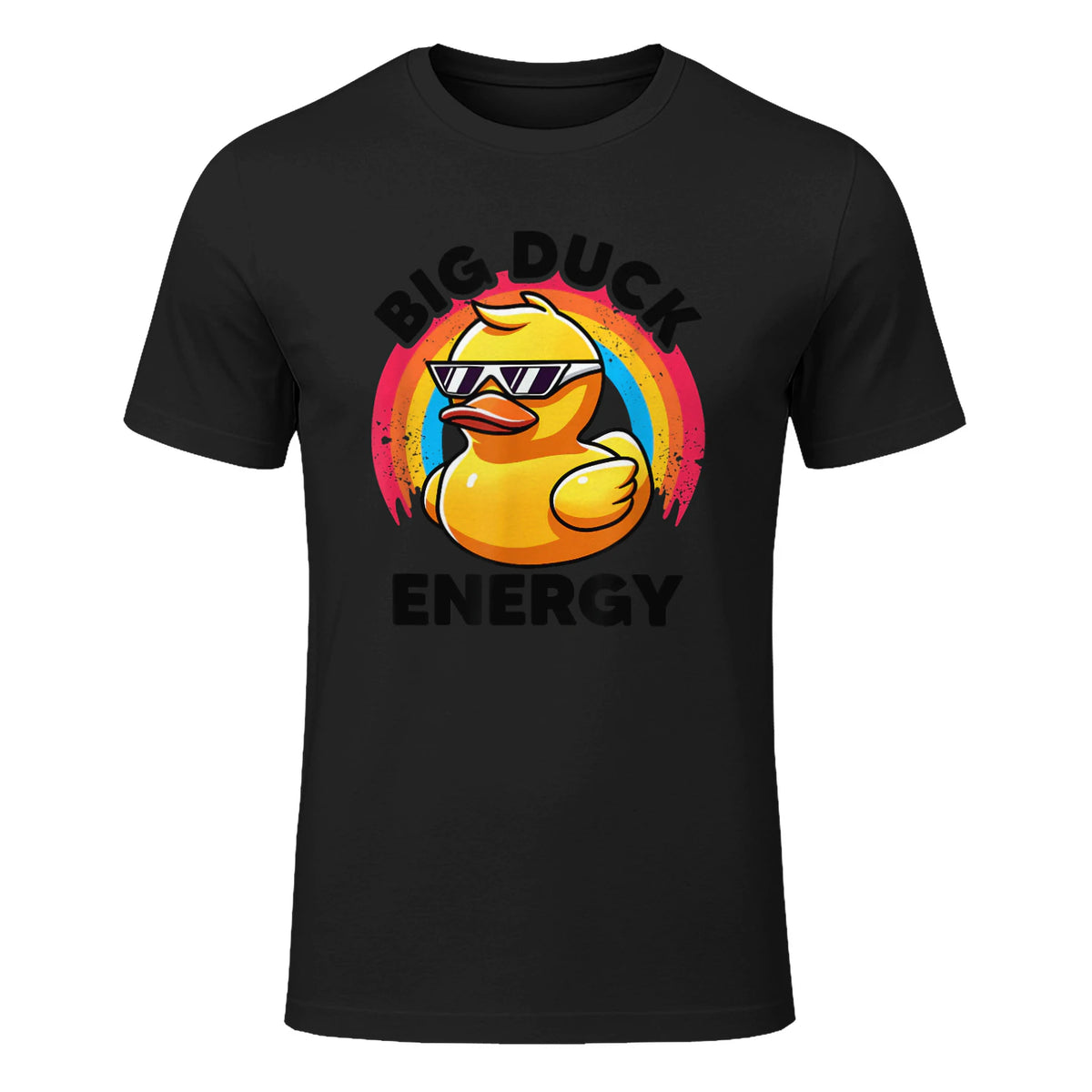 Big Duck Energy Duckie I Love Ducks Lovers Canard en caoutchouc in Black - front view
