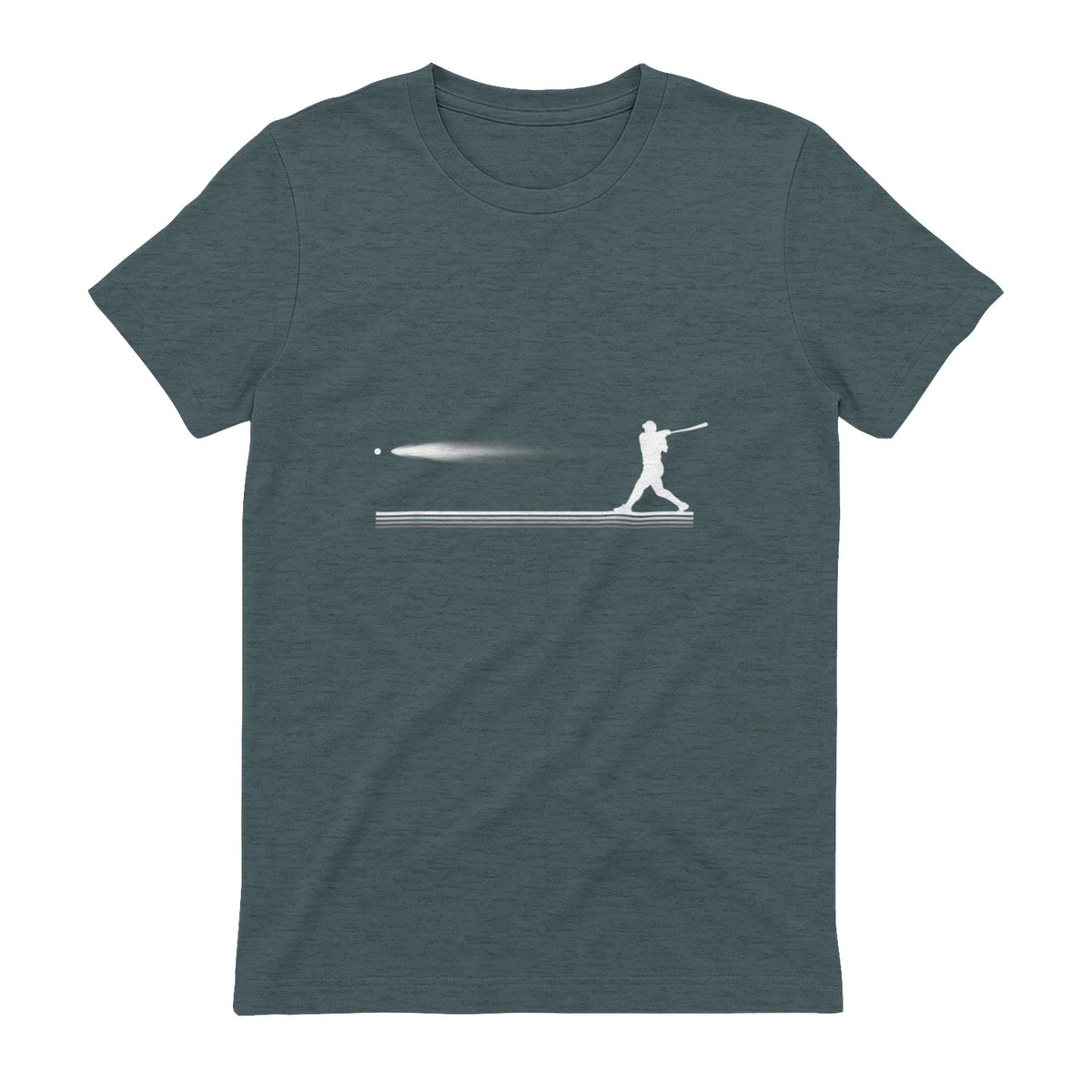 Baseball Apparel - Baseball T-Shirt in Dark Heather - back view