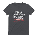 I Do What My Daughter Wants Dad T-Shirt in Charcoal - back view