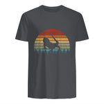 Dragon barbu - Graphique rétro - Lover vintage in Charcoal - back view