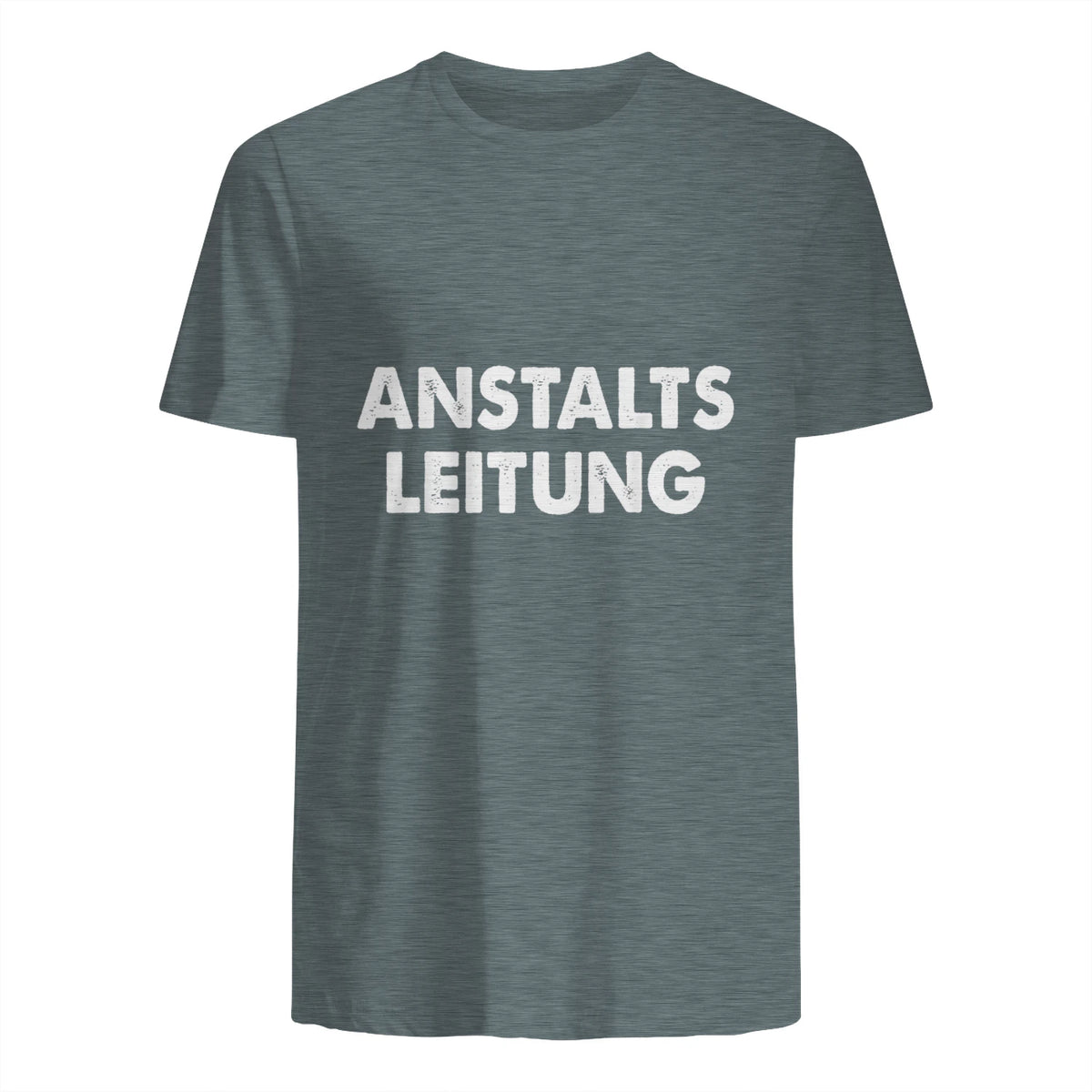 Spaßige Outfits Anstaltsleitung Lustige Sprüche Humor Spaß für Erwachsene Unisex Schwarz in Dark Heather - back view