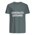 Spaßige Outfits Anstaltsleitung Lustige Sprüche Humor Spaß für Erwachsene Unisex Schwarz in Dark Heather - back view