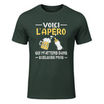 Annonce Grossesse Papa Originale Apéro Drôle Futur Papa in Forest Green - front view