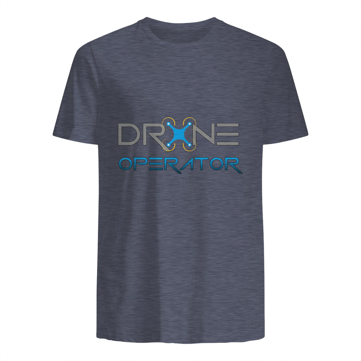 Drone Operator Aircraft Pro Expert Pilot For Men Women Idée in Heather Navy - back view