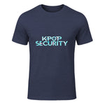 K-Pop Security Concert Staff T-Shirt in Heather Navy - front view