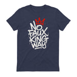 No Faux King Way T-Shirt in Heather Navy - back view
