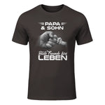 Papa & Sohn Beste Freunde Fürs Leben Vatertag Partnerlook in Dark Chocolate - front view