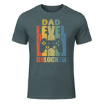 Pregnancy Announcement Dad Level Unlocked Soon to Be Father in Dark Heather - front view
