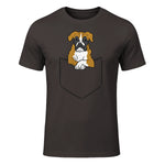 Chien Boxer dans la poche Chien Boxer in Dark Chocolate - front view