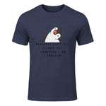 Funny Penguins T-shirt Woman Man Children Gift in Heather Navy - front view