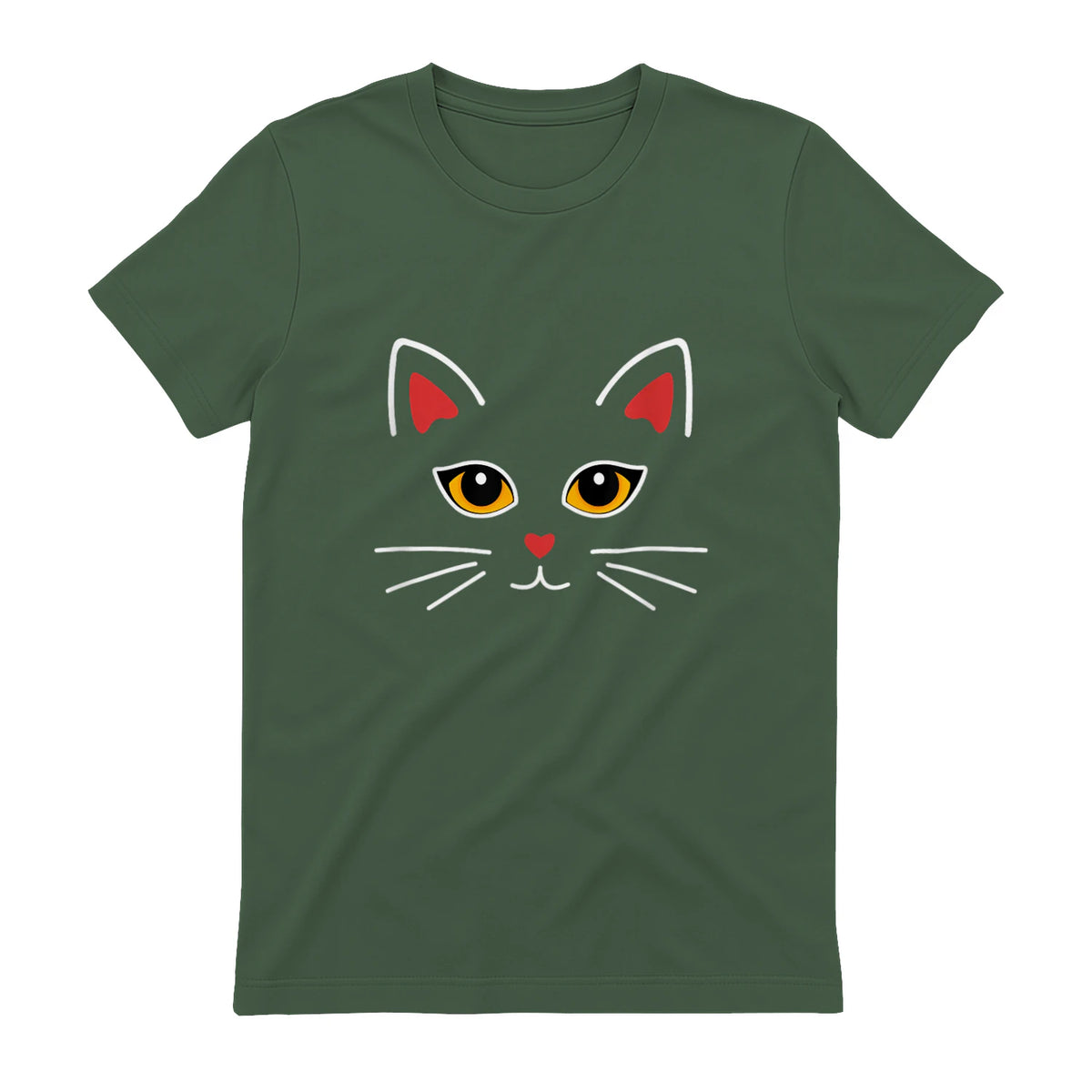 Costume de chat mignon amant de chat in Military Green - back view