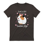 Just a Girl Who Loves Guinea Pigs - Cute Pets Lover Gift in Dark Chocolate - back view