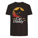 Cat Daddy Vintage Eighties Style Cat Retro Distressed in Dark Chocolate - back view