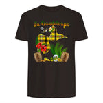 Carte de Guadeloupe Madras Colibri Hibiscus Et Rhum Antilles in Dark Chocolate - back view