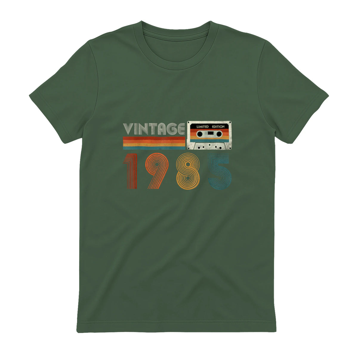 Cassette rétro Vintage 1985 en édition limitée Birthday 39 in Military Green - back view