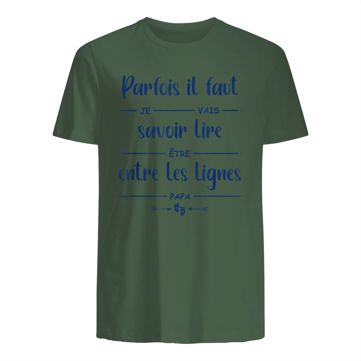 Futur Papa Annonce Grossesse bébé Je Vais être Papa in Military Green - back view