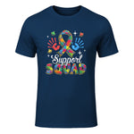 Autism Awareness Autism Support Squad Family in Navy - front view