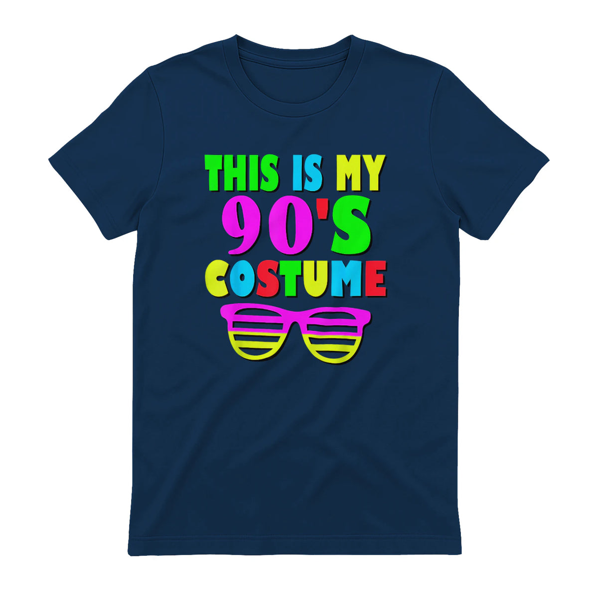 This Is My Nineties Costume Party T-Shirt in Navy - back view