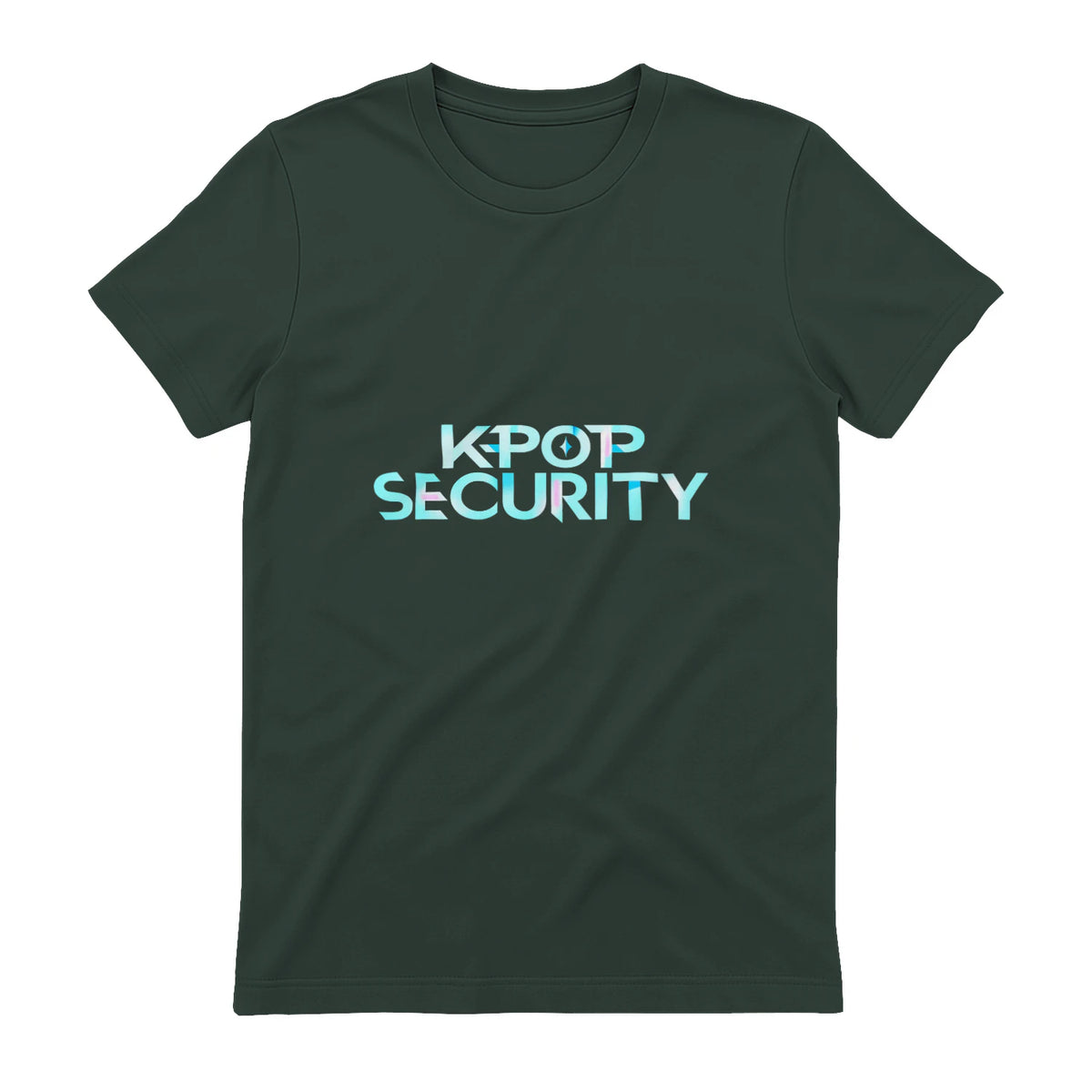 K-Pop Security Concert Staff T-Shirt in Forest Green - back view