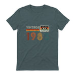 Cassette rétro Vintage 1985 en édition limitée Birthday 39 in Dark Heather - back view