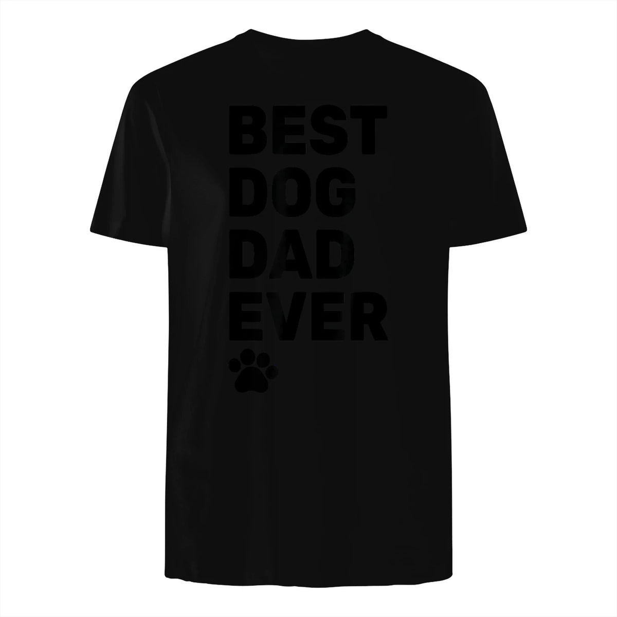 Best Dog Dad Ever – Vintage Dog Daddy – Retro Doggy Father in Black - back view